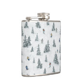 Alpineskiërs en Verborgen Yetis - Downhill Skiën Heupfles (Rechts)