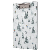 Alpineskiërs en Verborgen Yetis - Downhill Skiën Klembord (Links)