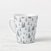 Alpineskiërs en Verborgen Yetis - Downhill Skiën Latte Mok (Linkerhoek)