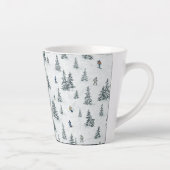 Alpineskiërs en Verborgen Yetis - Downhill Skiën Latte Mok (Rechts)