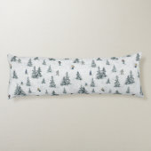 Alpineskiërs en Verborgen Yetis - Downhill Skiën Lichaamskussen (Achterkant)