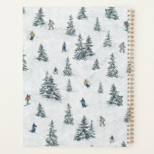 Alpineskiërs en Verborgen Yetis - Downhill Skiën Planner (Achterkant)