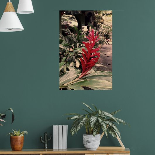 Alpínia purpurata 5 poster (Woonkamer 1)