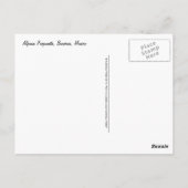 Alpinia Purpurata, Bucerias Briefkaart (Achterkant)