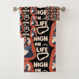 Alpinisme Bergbeklimmen High On Life Bad Handdoek