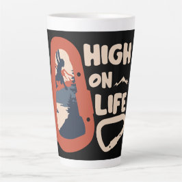Alpinisme Bergbeklimmen High On Life Latte Mok