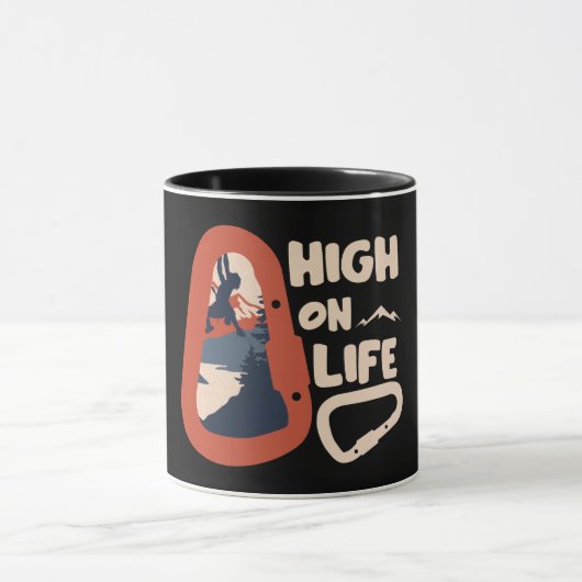 Alpinisme Bergbeklimmen High On Life Mok (Midden)
