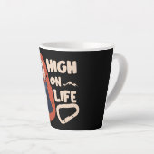 Alpinisme Bergbeklimmen hoog op leven Latte Mok (Rechterhoek)