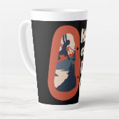 Alpinisme Bergbeklimmen hoog op leven Latte Mok (Linkerhoek)