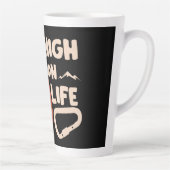 Alpinisme Bergbeklimmen hoog op leven Latte Mok (Rechts)