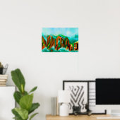 Alpische overstroming poster (Thuiskantoor)