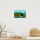 Alpische overstroming poster (Keuken)