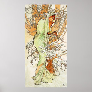 Alpohense Mucha Winter Poster