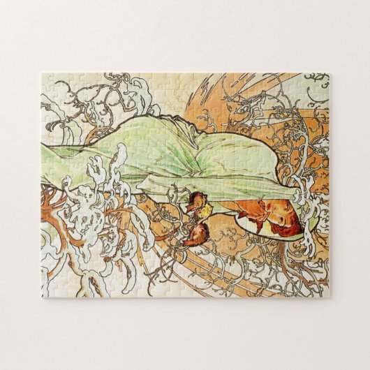 Alpohense Mucha Winter Puzzle Legpuzzel (Horizontaal)