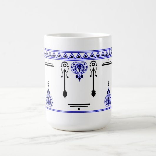 Alpona Design Blauw Magische Mok (Midden)