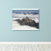 Alps Canvas Afdruk (Insitu (Houten vloer))