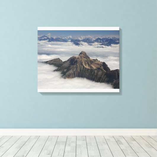 Alps Canvas Afdruk (Insitu (Houten vloer))
