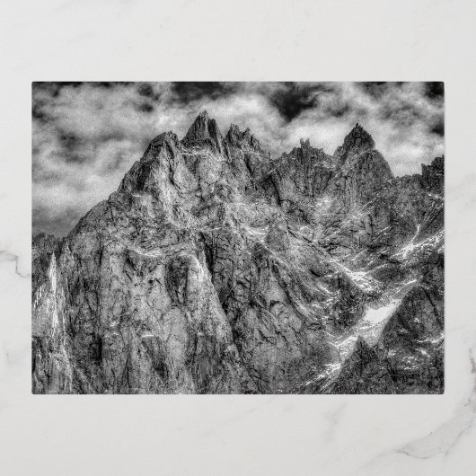 Alps Chamonix Folie Feestdagen Briefkaart (Voorkant)