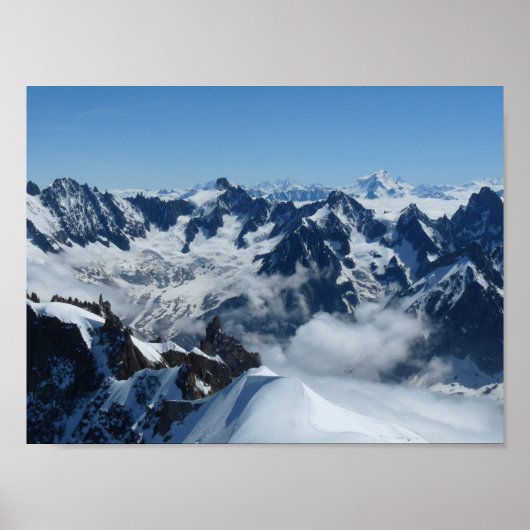 Alps Chamonix Mont Blanc Poster (Voorkant)