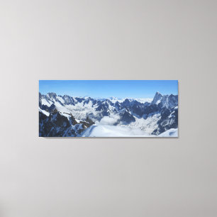 Alps Chamonix Panorama Canvas Afdruk