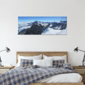 Alps Chamonix Panorama Canvas Afdruk (Insitu (Slaapkamer))