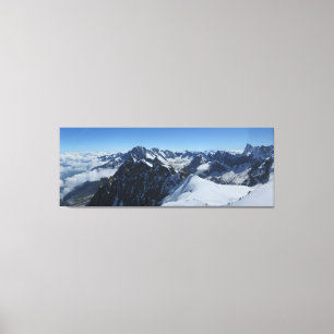 Alps Chamonix Panorama Canvas Afdruk