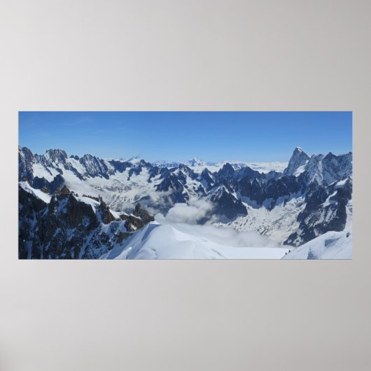 Alps Chamonix panorama Poster (Voorkant)