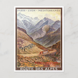 Alps France vintage Briefkaart