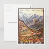 Alps France vintage Briefkaart (Voorkant / Achterkant)