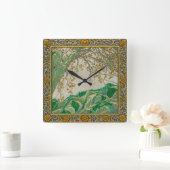 Alps Goud Zilver Lapis Amber Malachite Wandklok (Huis)