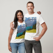 Alps Mountain Lake Hiking T-shirt (Unisex)