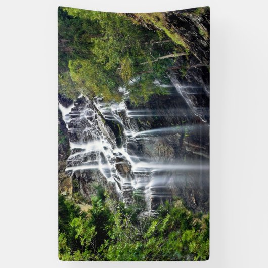Alps Mountain Top Waterfall Spandoek (Verticaal)