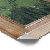 Alps Mountain-Uitzicht van een venster Poster (Hoek)