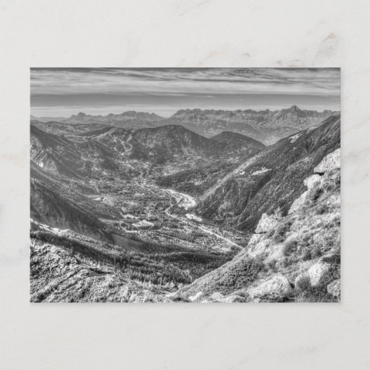 Alps Mountain Valley Briefkaart (Voorkant)