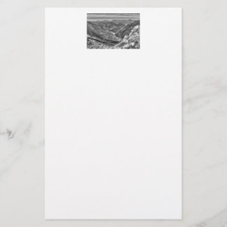 Alps Mountain Valley Briefpapier