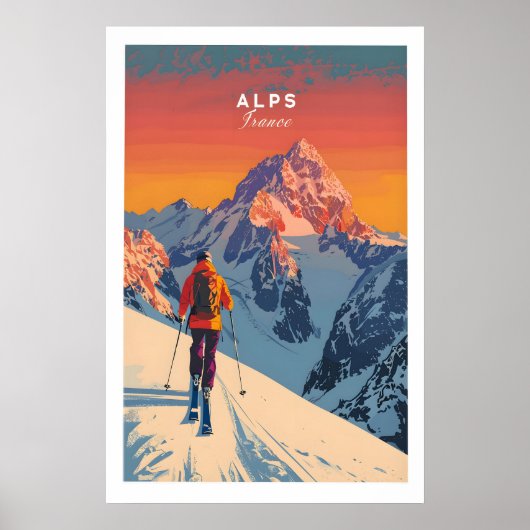Alps Print Frankrijk 1 (Voorkant)