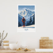 Alps Ski Print - Frankrijk 1 (Keuken)