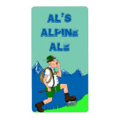 Alps Yodel Lederhosen Bier Homebrewing Fun Labels (Voorkant)
