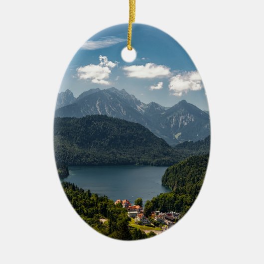 alpsee, Duitsland Keramisch Ornament (Voorkant)