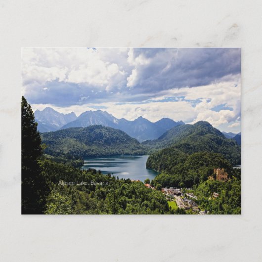 Alpsee Lake, Beieren, Duitsland Briefkaart (Voorkant)