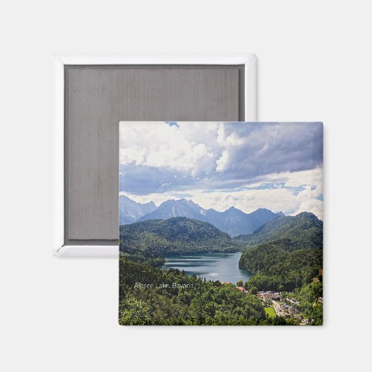Alpsee meer, Beieren, Duitsland Magneet (Voorkant / Achterkant)