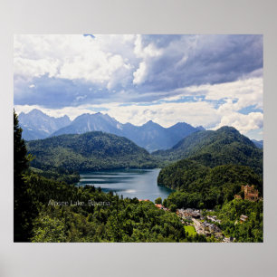 Alpsee meer, Beieren, Duitsland Poster
