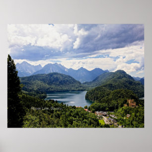 Alpsee meer, Beieren, Duitsland Poster
