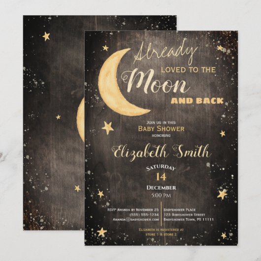 Already loved gender neutral babyshower kaart (Voorkant / Achterkant)