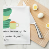 Already You Are Clean” John 15:3  Tea Towel Theedoek (Quarter Fold)