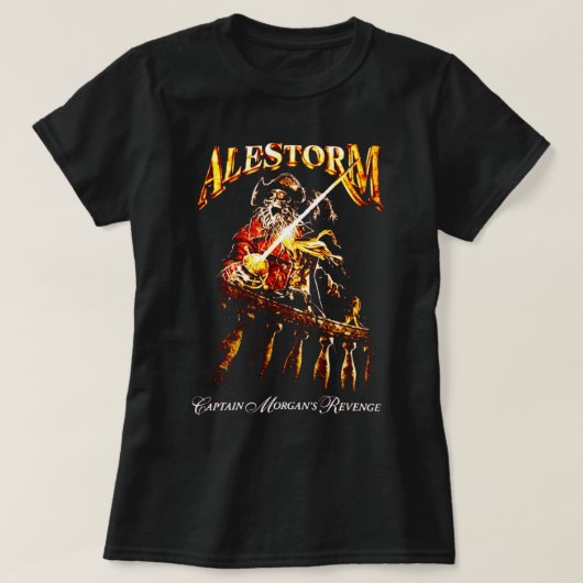 Als 57 Vredesorganen- Captains- Alestorm&Gt; Trend T-shirt (Design voorkant)