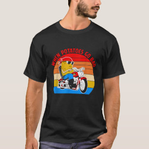 Als aardappels slecht worden Vintage kleding T-shirt