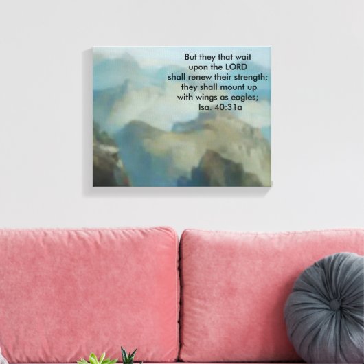 Als adelaars zweven omwikkeld canvas (Insitu (Woonkamer))