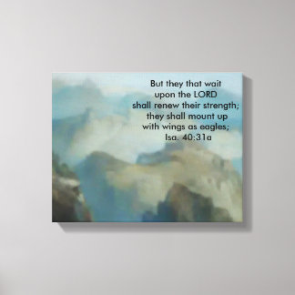 Als adelaars zweven omwikkeld canvas afdruk