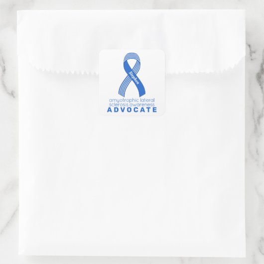 ALS Advocate White Square Sticker (Tas)